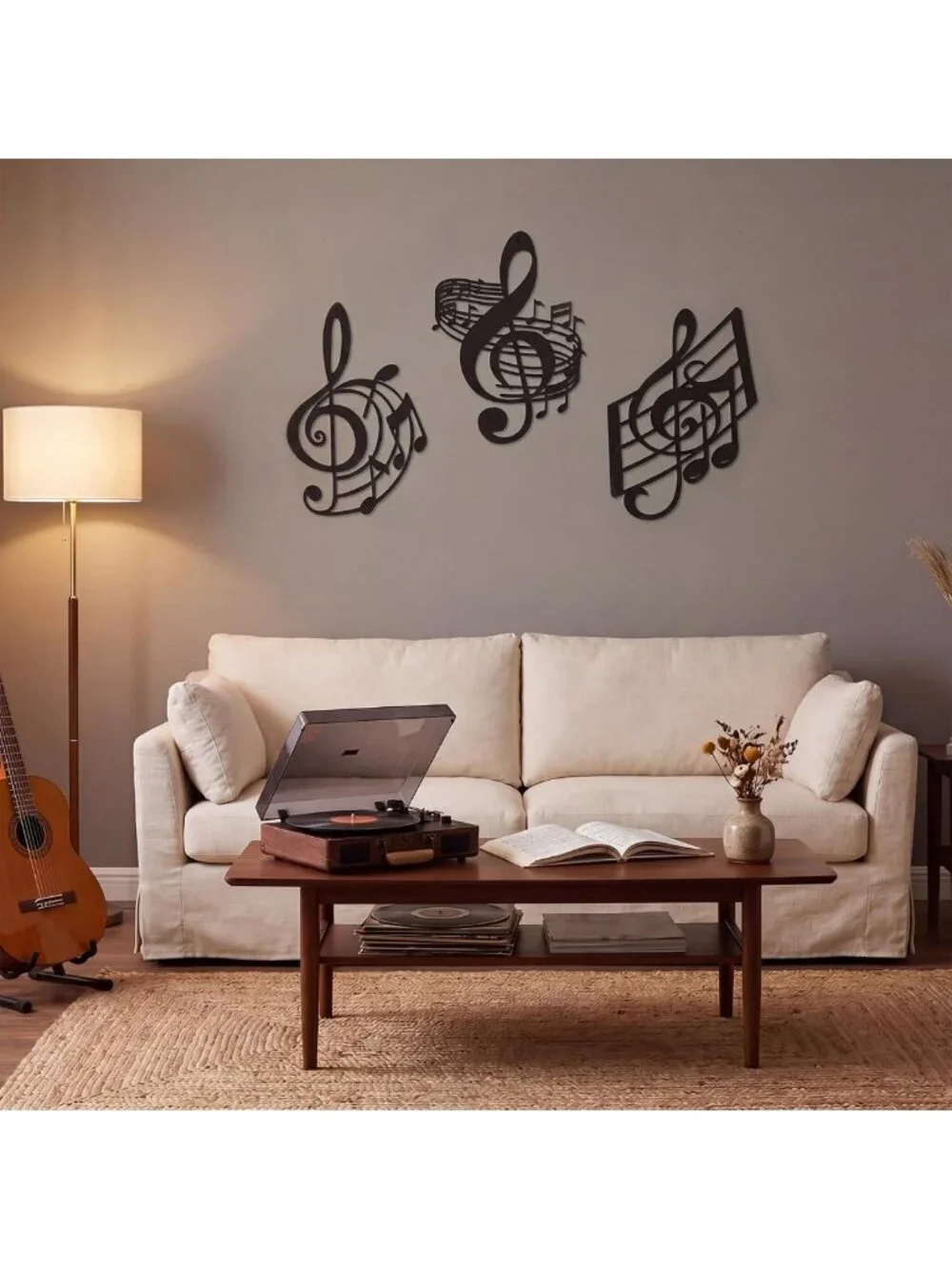3 Pcs Metal Musical Note Wall Art Decor - Perfect Gift for Music Lovers & Home